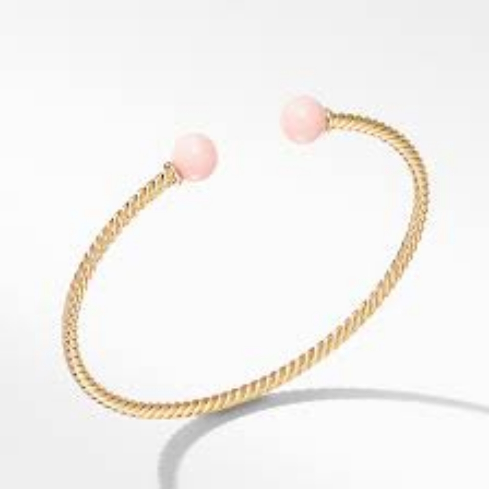 ISO Pink Opal David Yurman Solari bracelet in size M.